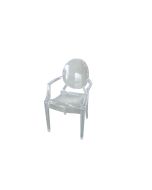 Clear Mirage Chair with arms