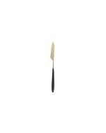 Brush Gold/Black Velo Dinner Knife