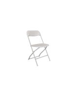 White Metal Folding Chair