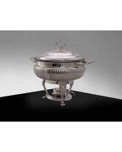 Round Silver Chafing Dish 3qt.