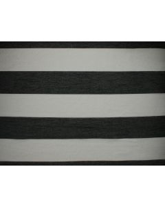 Black Chiffon Stripe 81" x 81" Square Table Linen
