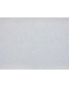 White Swirl Damask 90" x 132" Rectangular Table Linen