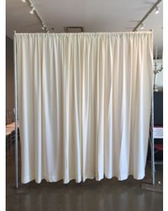 Ivory Premier Curtain Backdrop 8 foot height - per foot