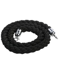 Black Braided Rope 8ft
