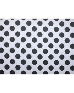 Black Dot 72" x 72" Square Table Linen