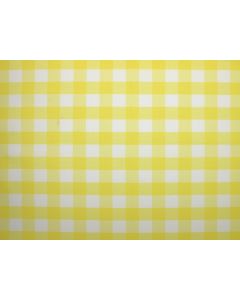 Yellow Gingham 72" x 72" Square Table Linen