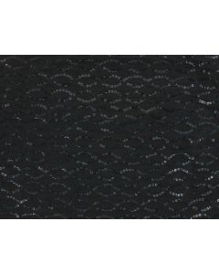 Black Sequin 84" x 84" Square Table Linen