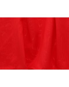 Red Shantung 132" Round Table Linen