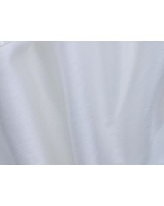 White Shantung 120" Round Table Linen