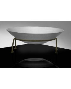 Frosted Candle Bowl with gold stand