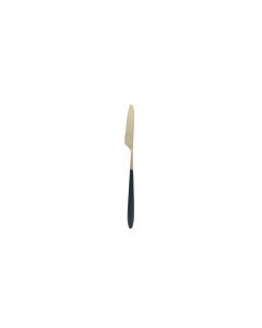 Brush Gold/Black Velo Dinner Knife