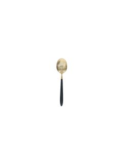 Brush Gold/Black Dessert Spoon