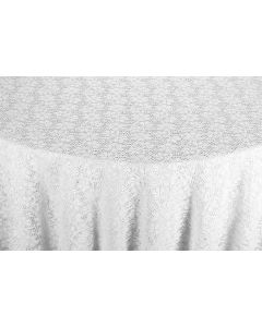 White Lace 72" x 120" Rectangular Table Linen