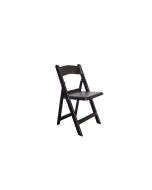Black Resin Folding Chair