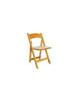 Natural Wood Folding Chair