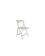White Resin Folding Chair