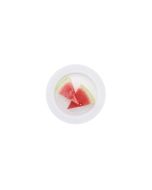 White Rim Dessert Plate